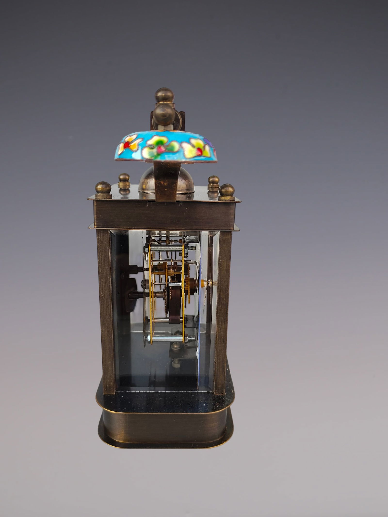 An Exquisite Bronze Lotus Pattern Clock - 3