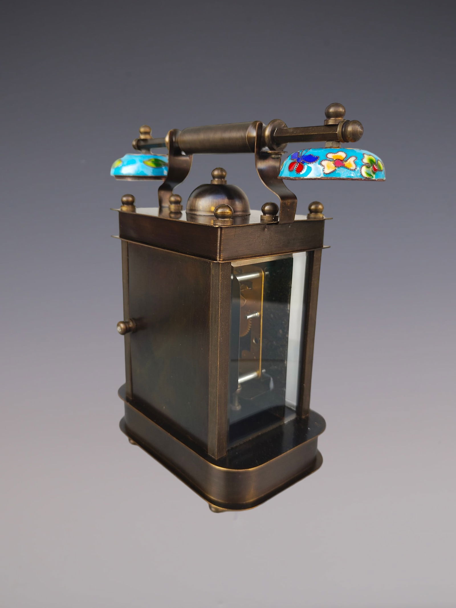 An Exquisite Bronze Lotus Pattern Clock - 4