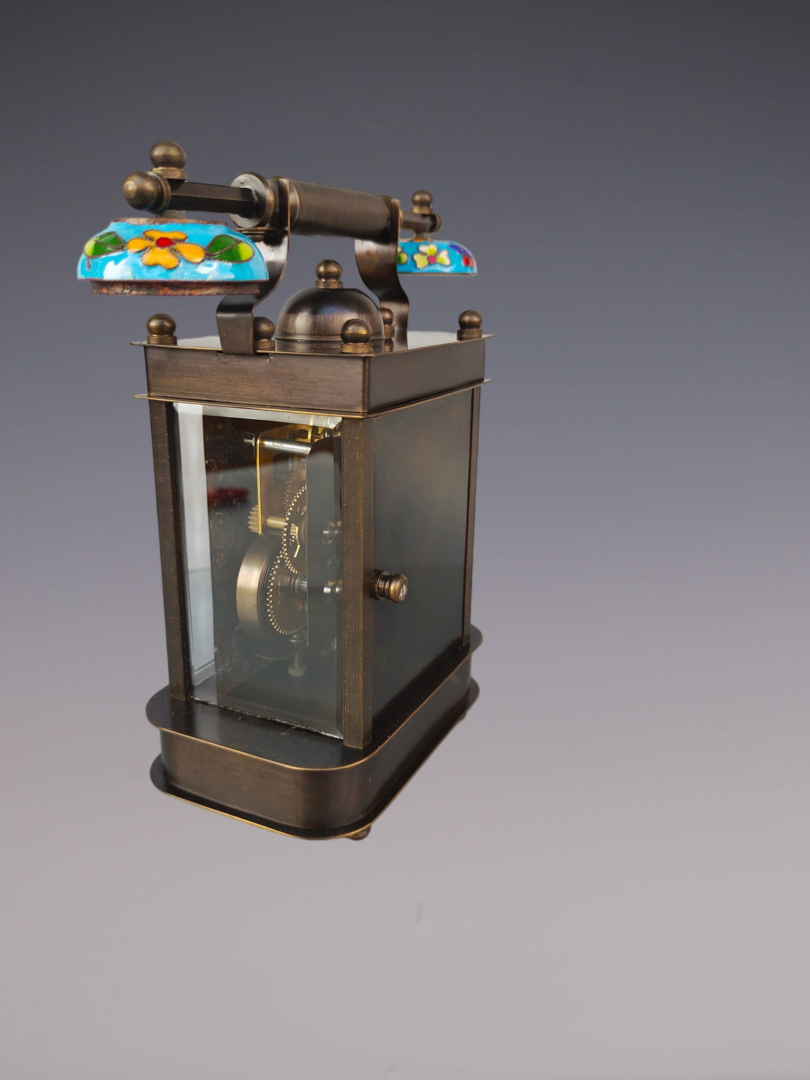 An Exquisite Bronze Lotus Pattern Clock - 6