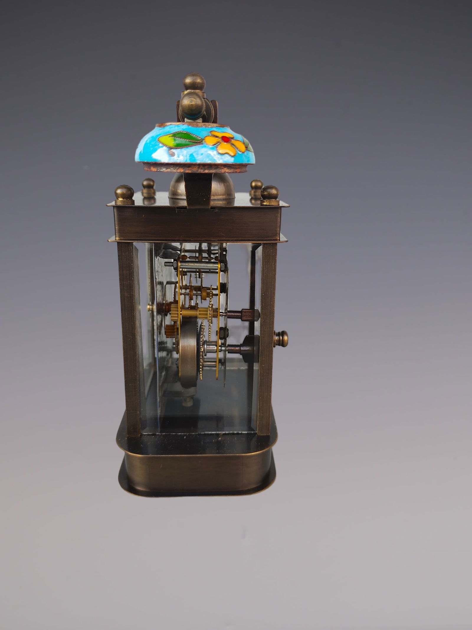 An Exquisite Bronze Lotus Pattern Clock - 7