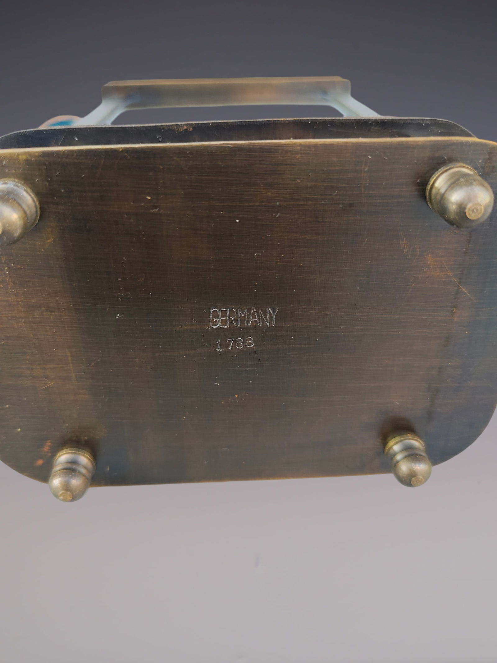 An Exquisite Bronze Lotus Pattern Clock - 9