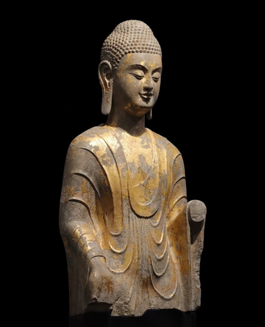 An Exquisite Limestone Buddha Statue - 2