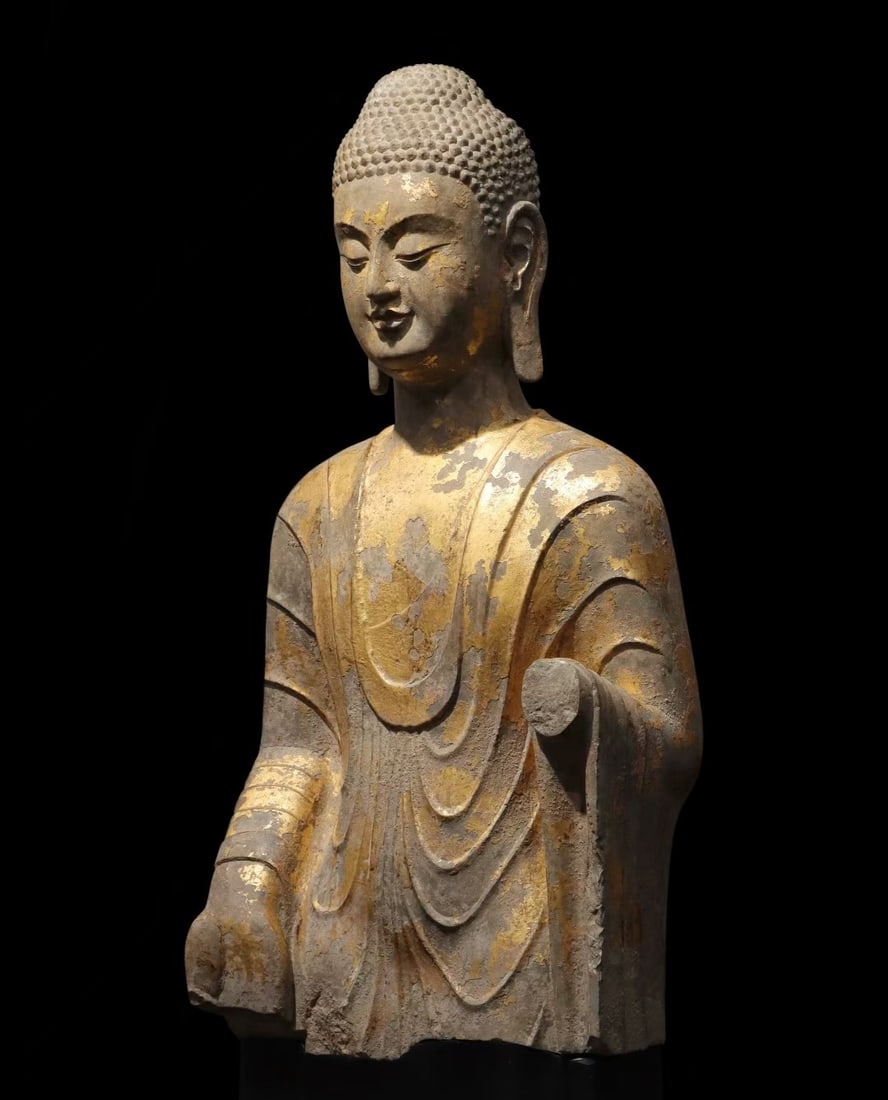 An Exquisite Limestone Buddha Statue - 3