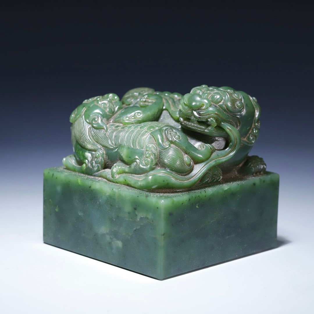 An Exquisite Jasper Lion Seal - 3