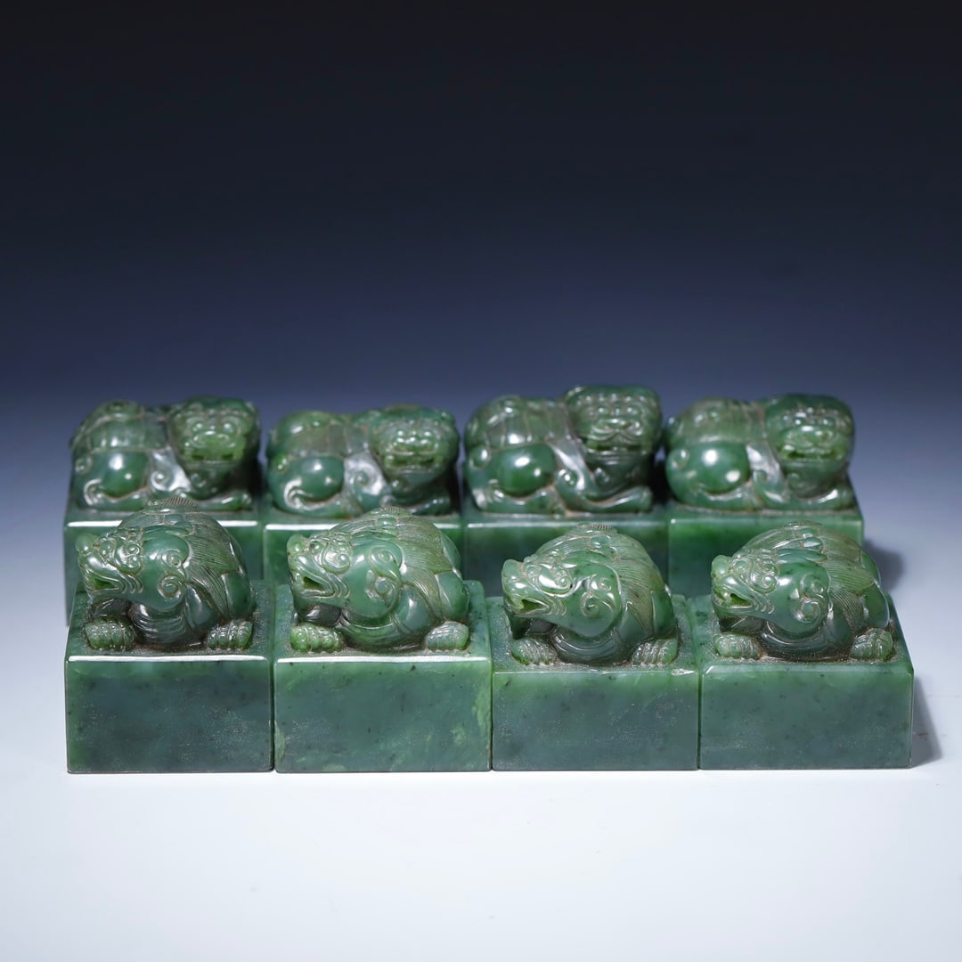 An Exquisite Jasper Lion Seal - 6