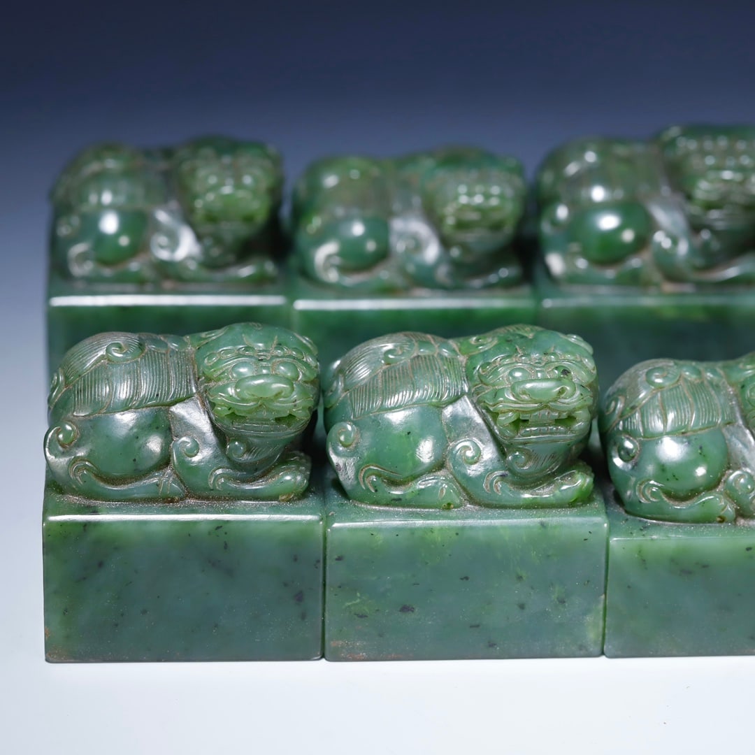 An Exquisite Jasper Lion Seal - 7