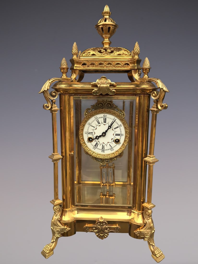 An Exquisite Gilt Bronze Clock (1 of 9)