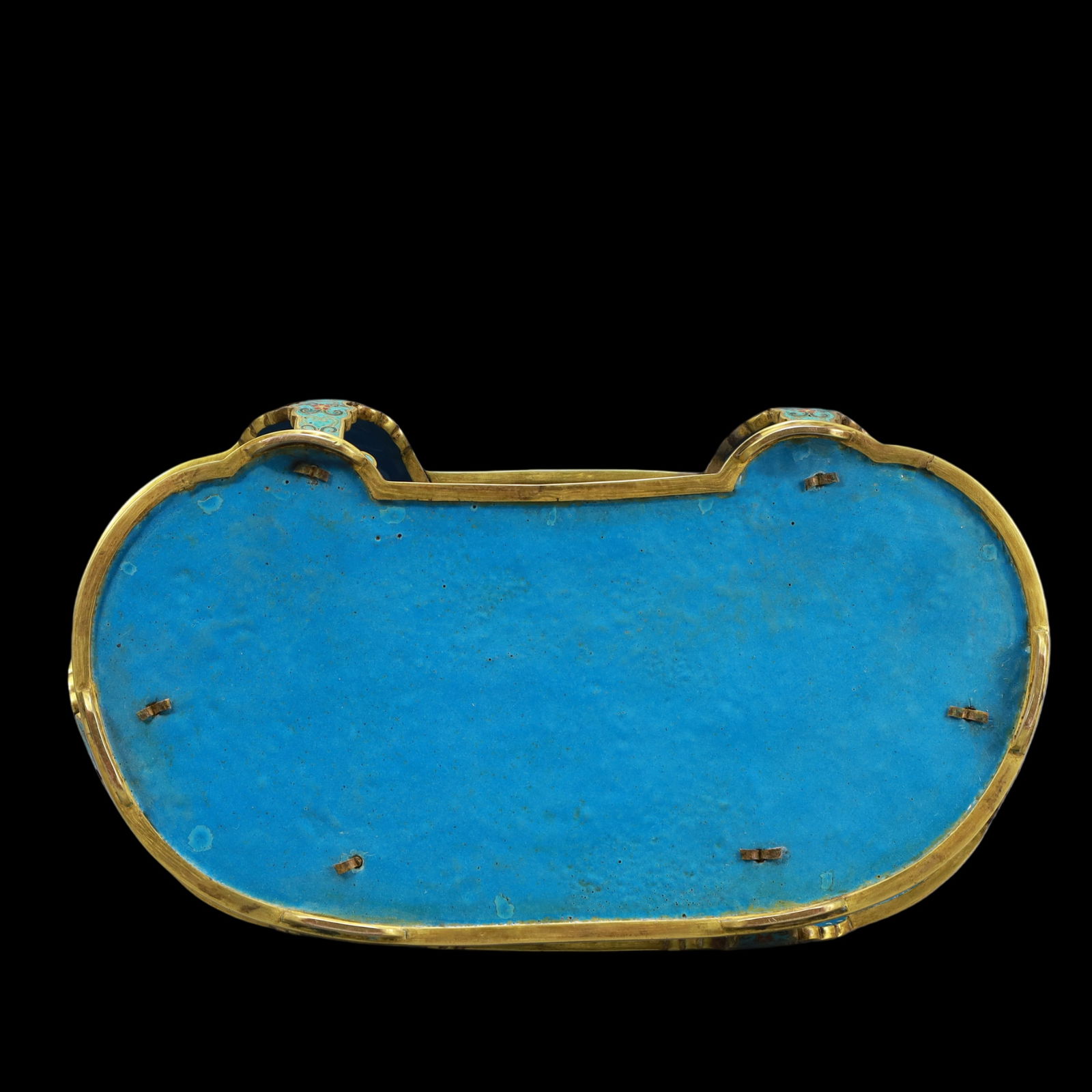 A Exquisite Cloisonne Lotus Pattern Dragon Pattern Throne - 9