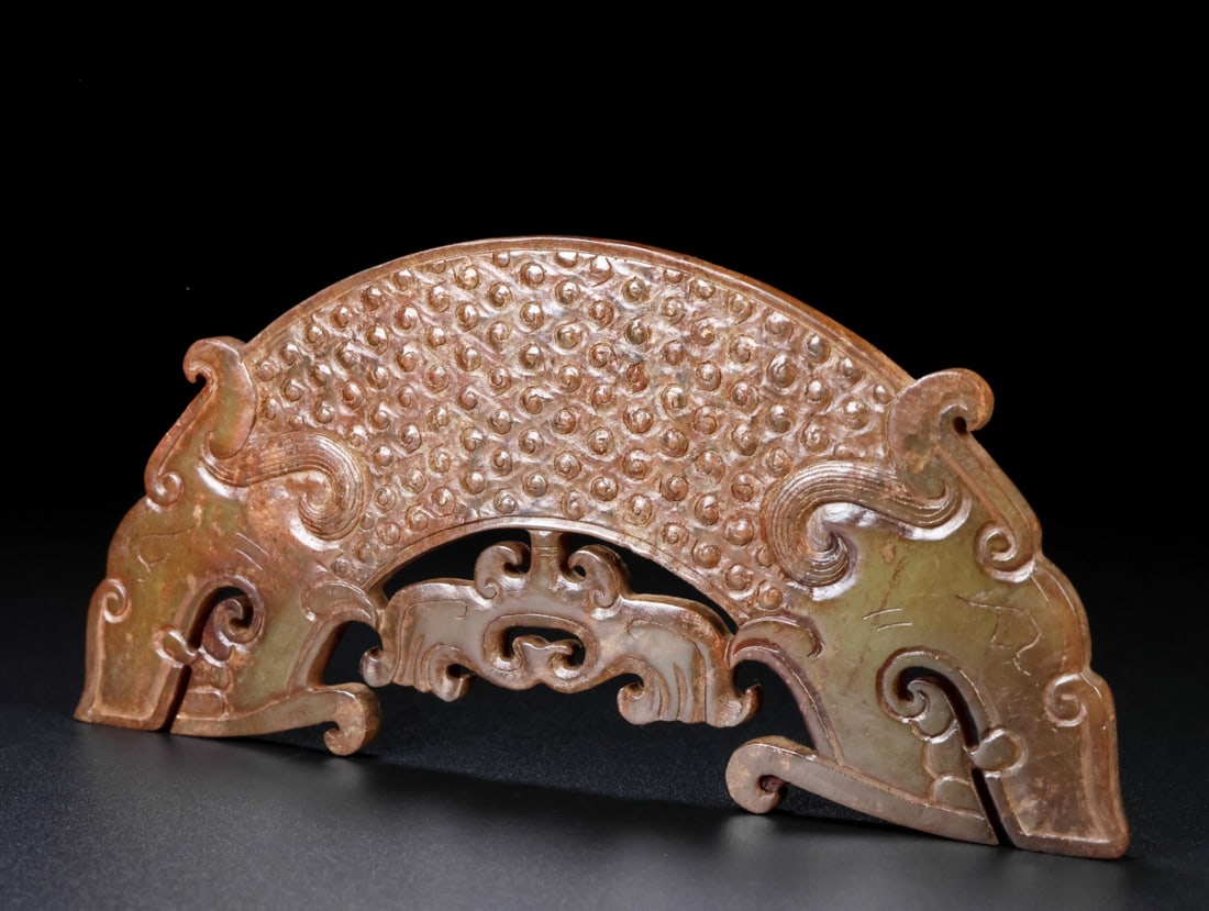 An Exquisite White Jade Dragon Pattern Ornament - 4