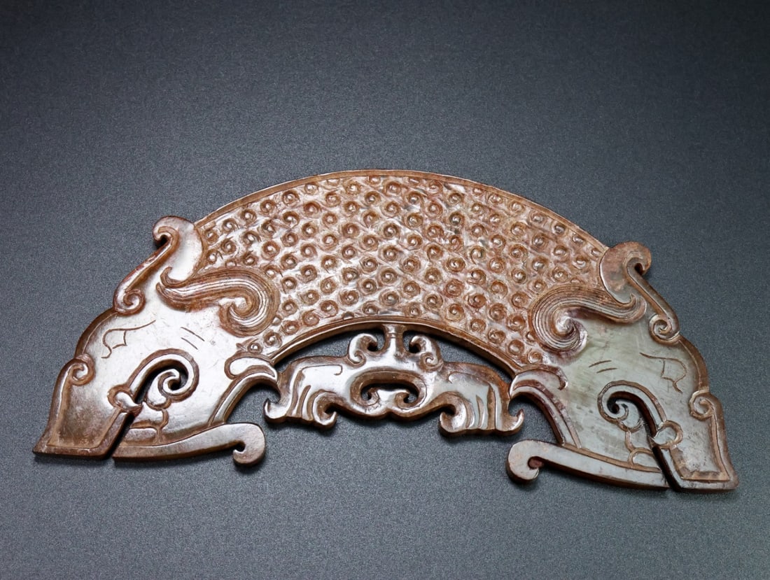 An Exquisite White Jade Dragon Pattern Ornament - 7