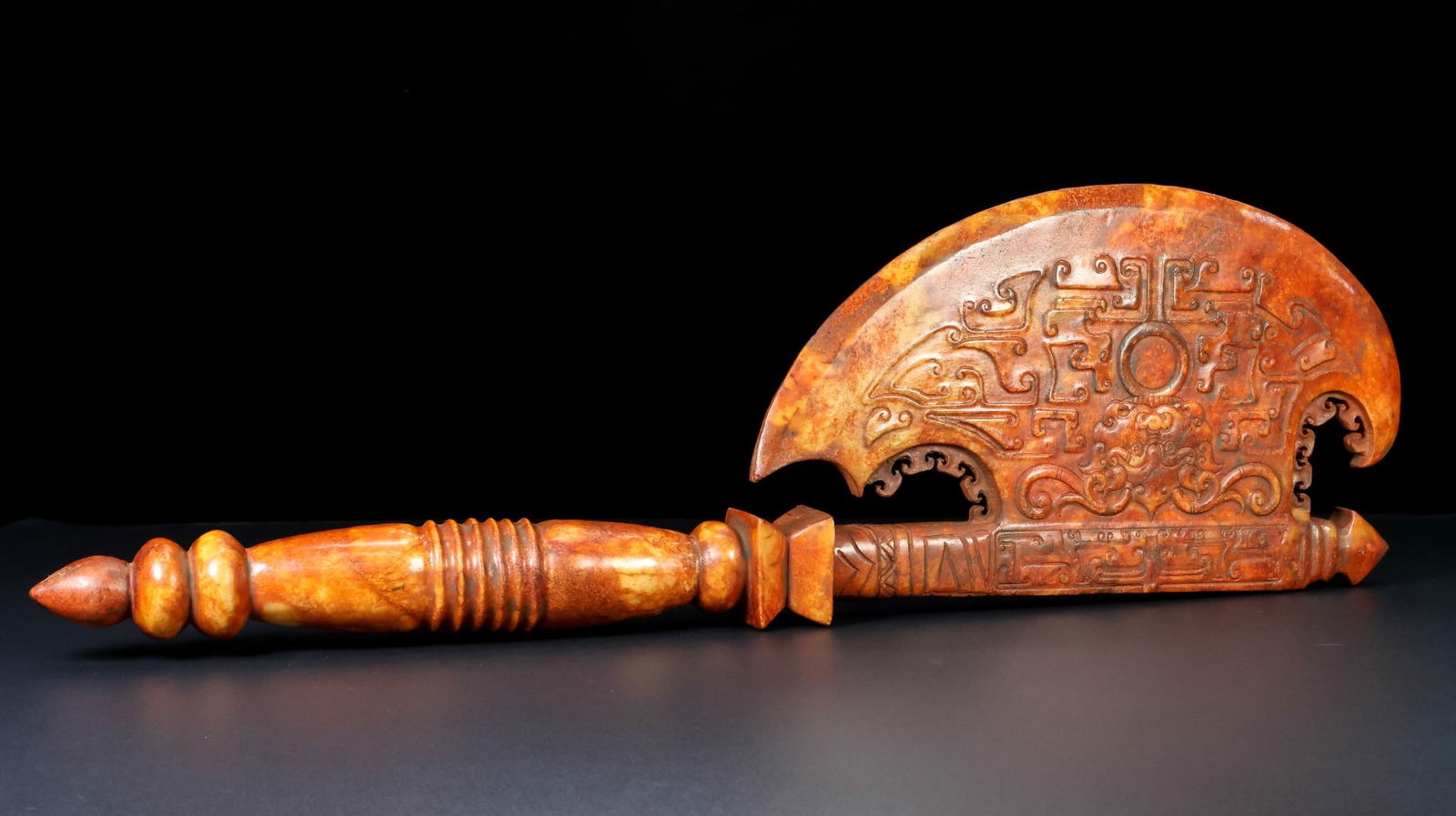 An Exquisite White Jade Auspicious Beast Pattern Ornament - 3