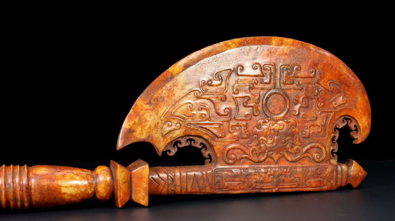 An Exquisite White Jade Auspicious Beast Pattern Ornament - 9