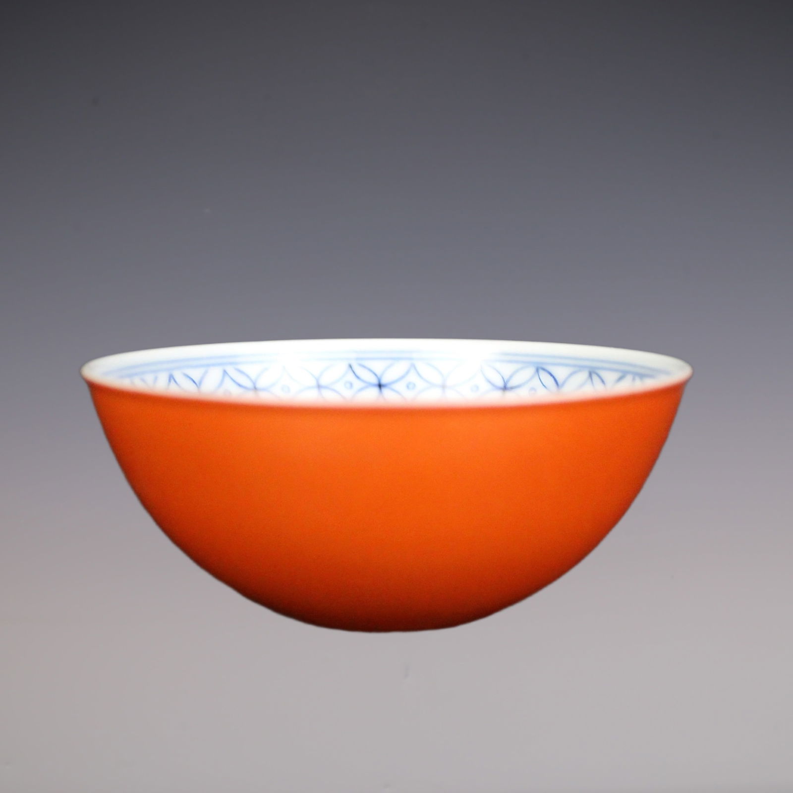 An Exquisite Wucai Blue and White Ruby Red-Glazed Character and Story Pattern Bowl: An Exquisite Wucai Blue and White Ruby Red-Glazed Character and Story Pattern Bowl Qing Dynasty, China Yongzheng Six-character Mark Size:9cmx3cm (The Dimensions Of All Batches Are Manually