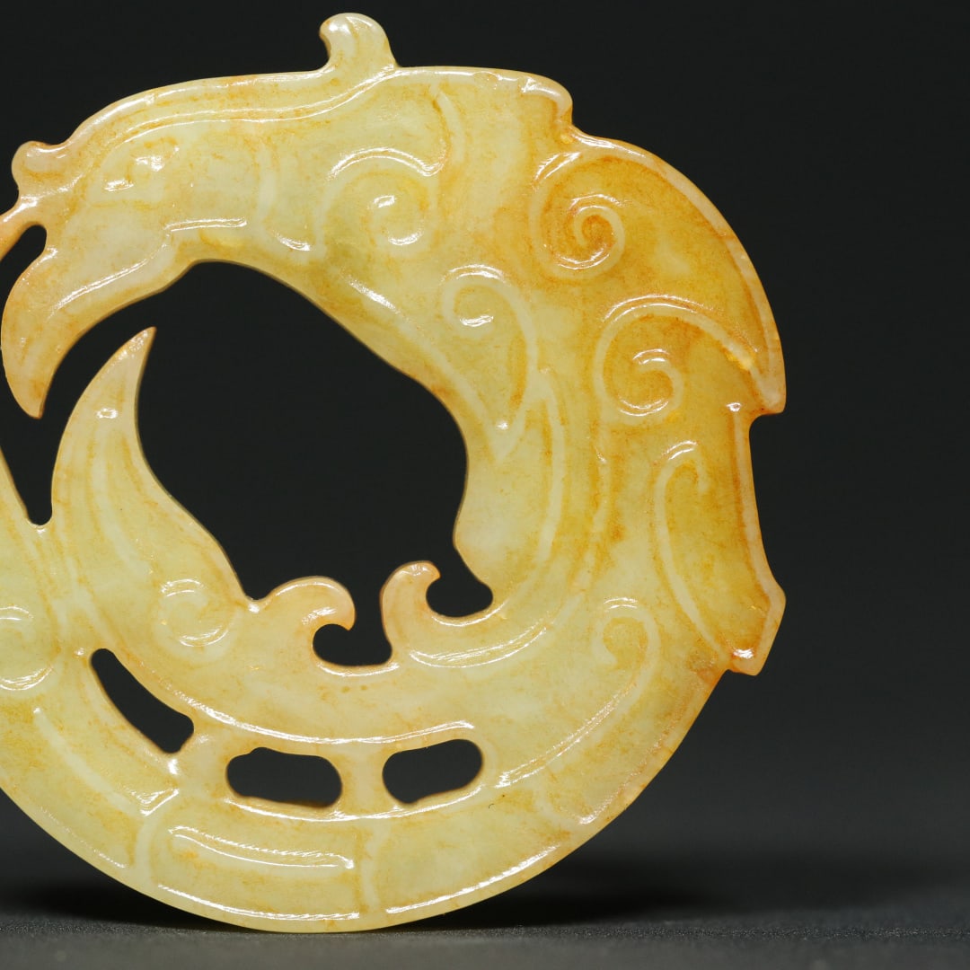 An Exquisite White Jade Phoenix Pattern Pendant - 5