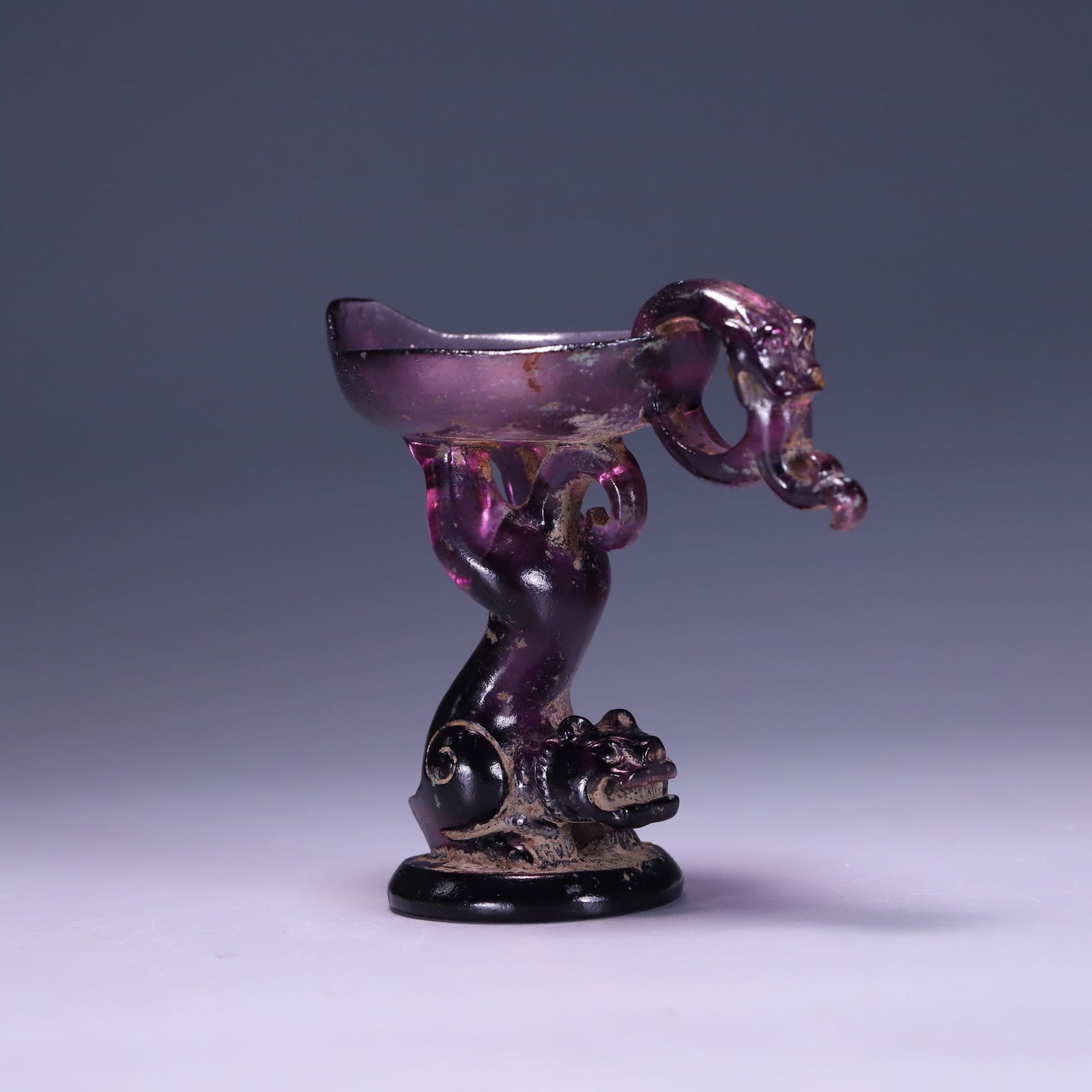 An Exquisite Glass Candlestick - 2