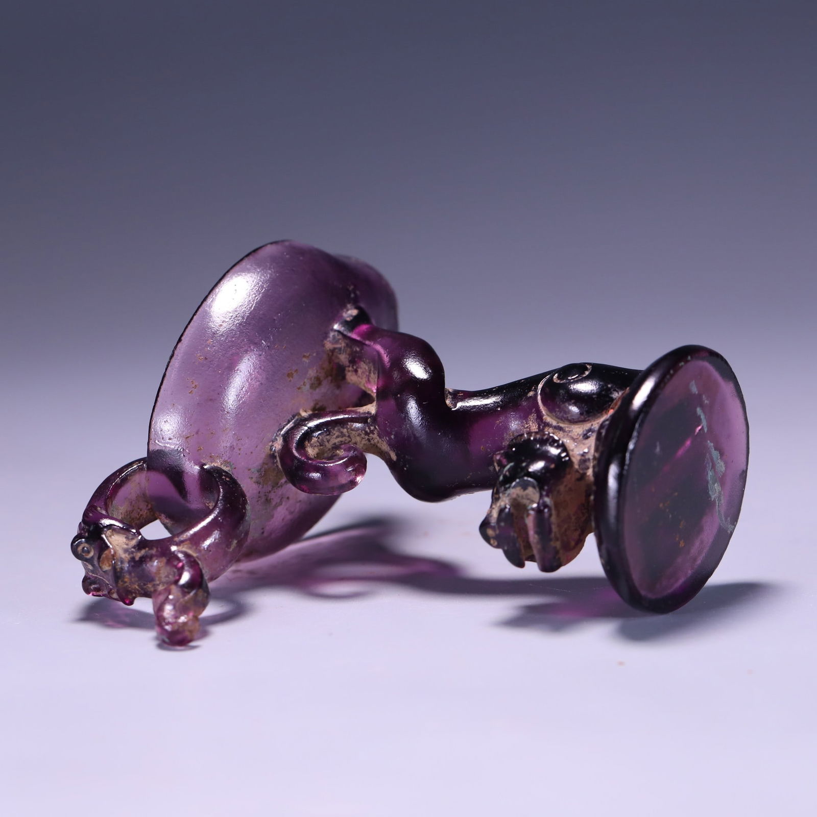 An Exquisite Glass Candlestick - 4