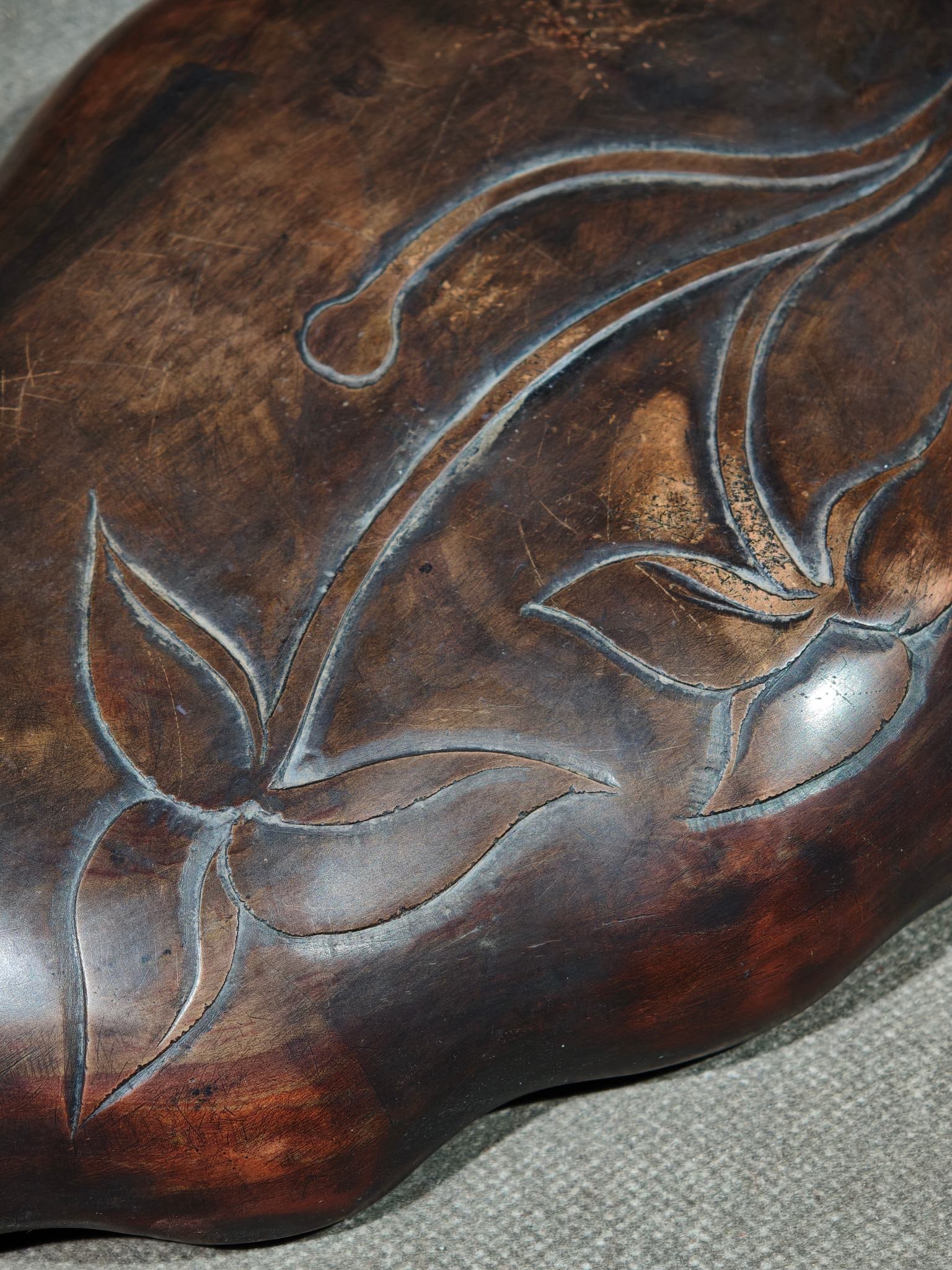 An Exquisite Crab Pattern Inkstone - 7