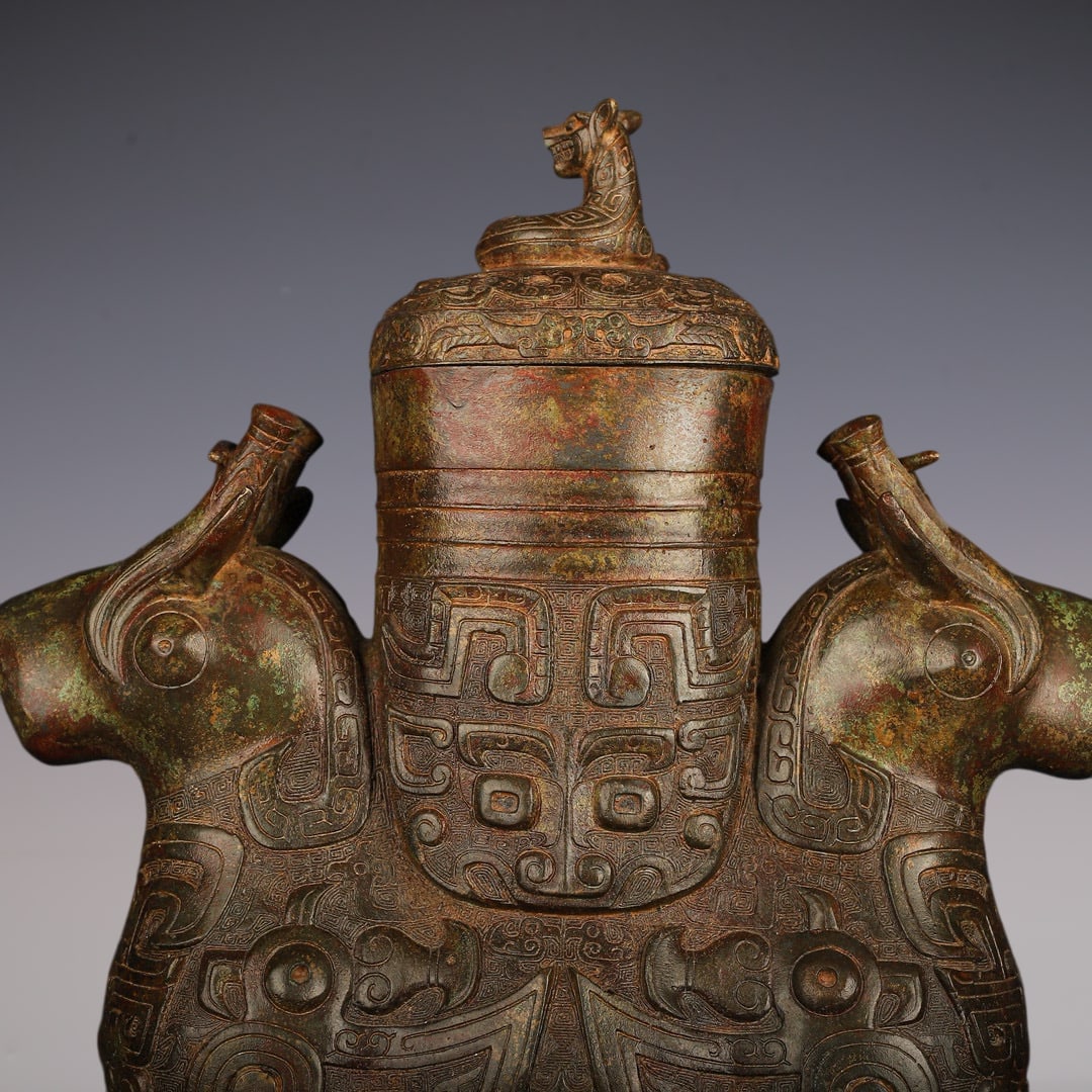 An Exquisite Bronze Beast-Face Pattern Censer - 2