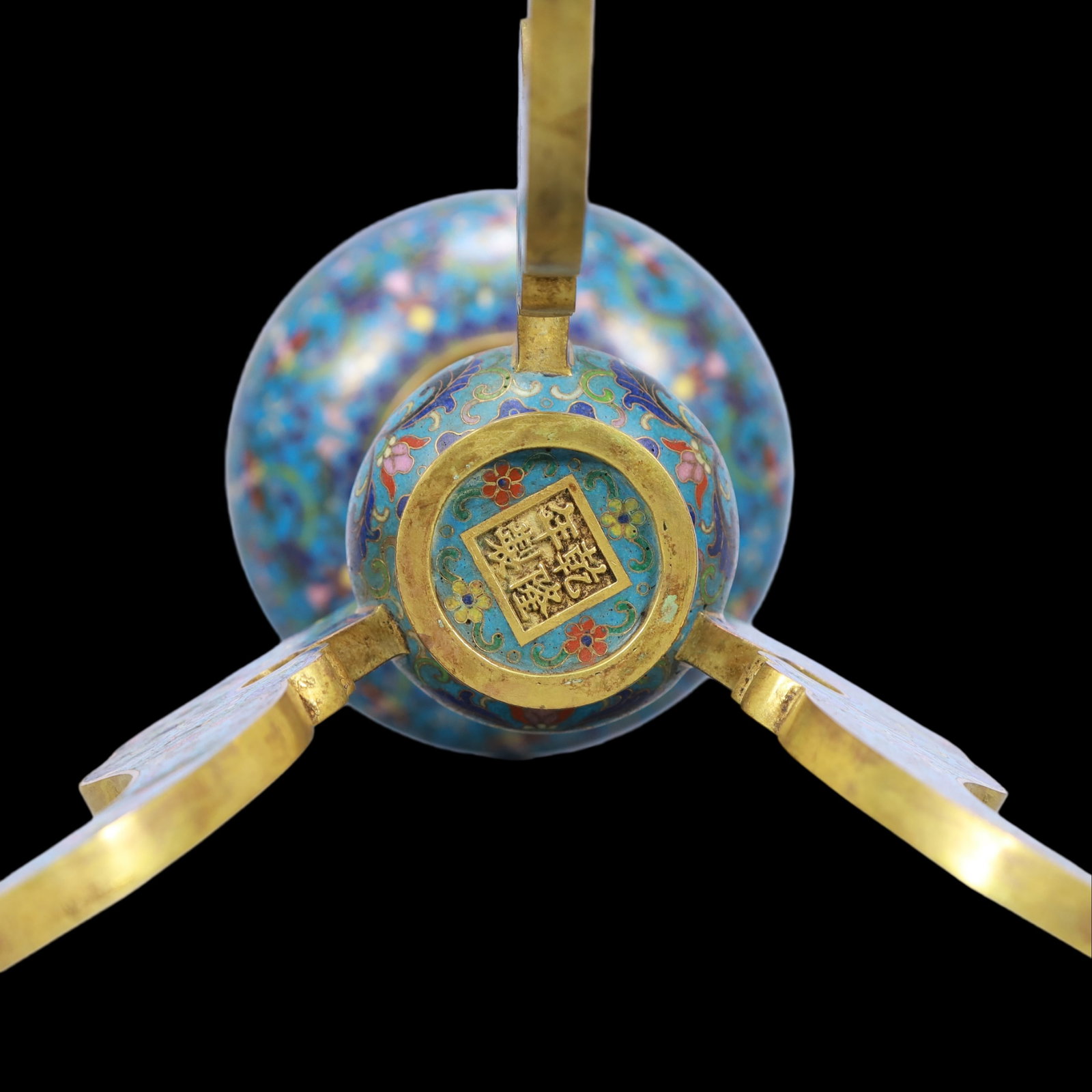 A Exquisite Cloisonne Lotus Pattern Censer - 10