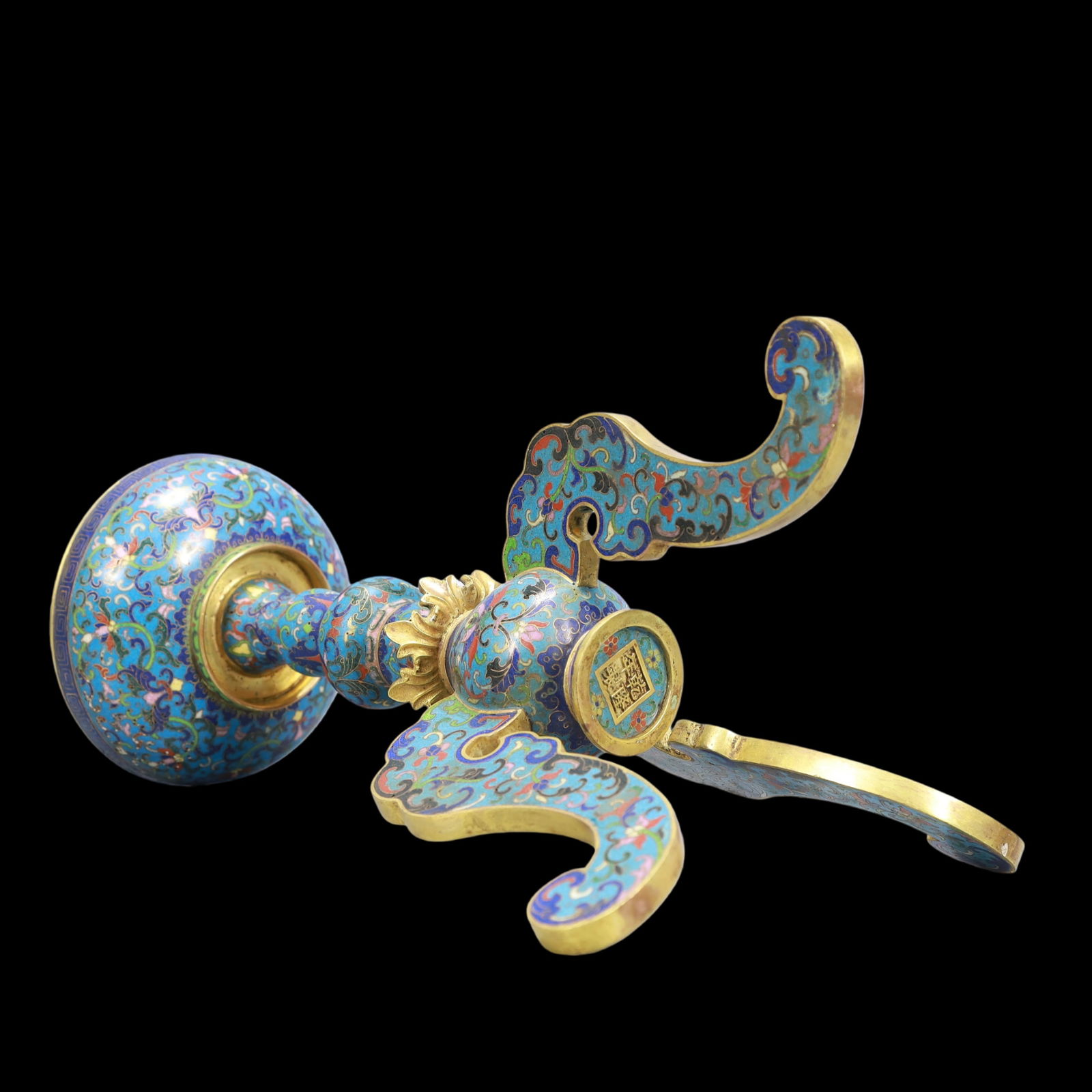 A Exquisite Cloisonne Lotus Pattern Censer - 9