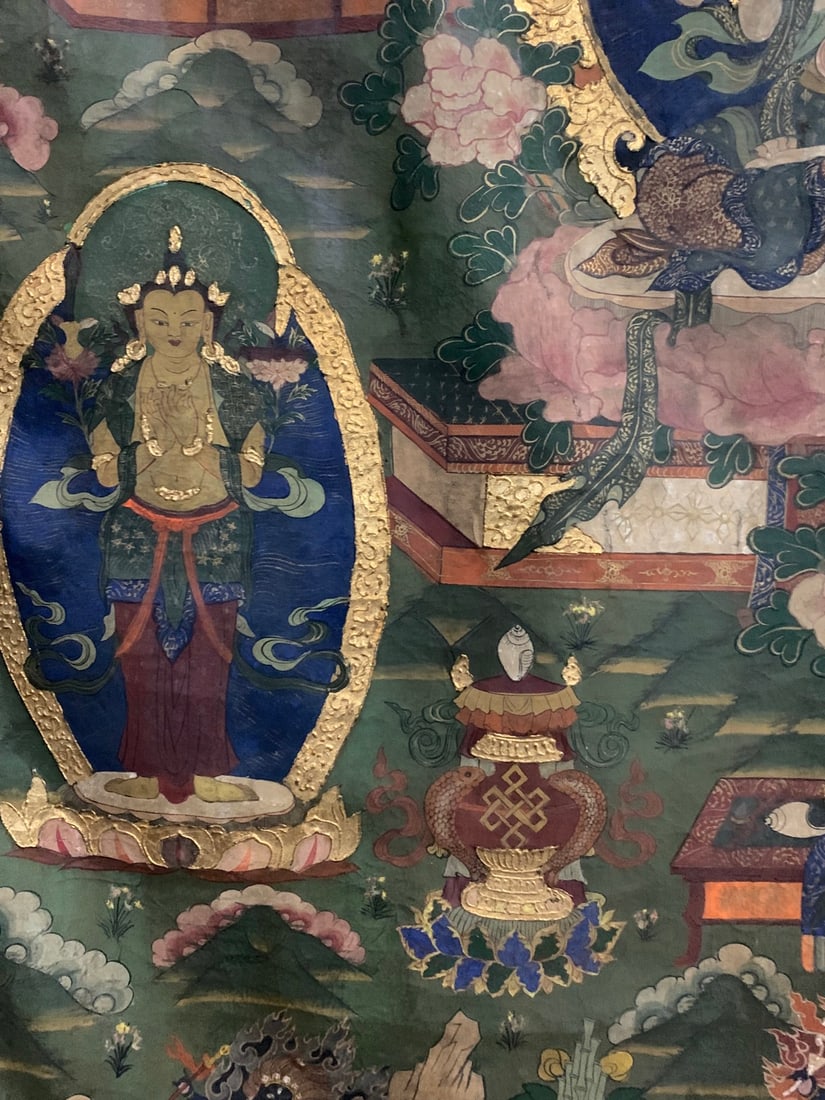 An Exquisite Kesi Painted Color Statue of Avalokitesvara Pattern Tangka - 10