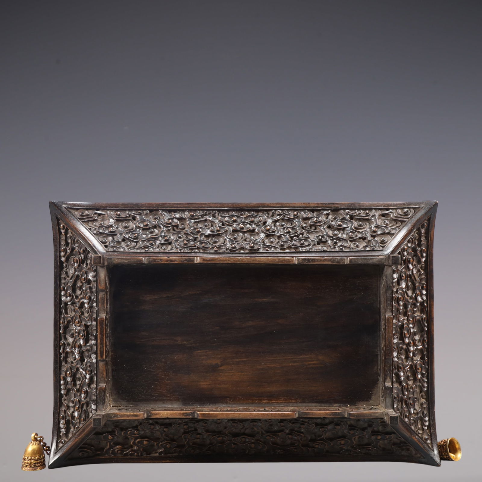 A Exquisite Zitanwood Flower Pattern Box - 5
