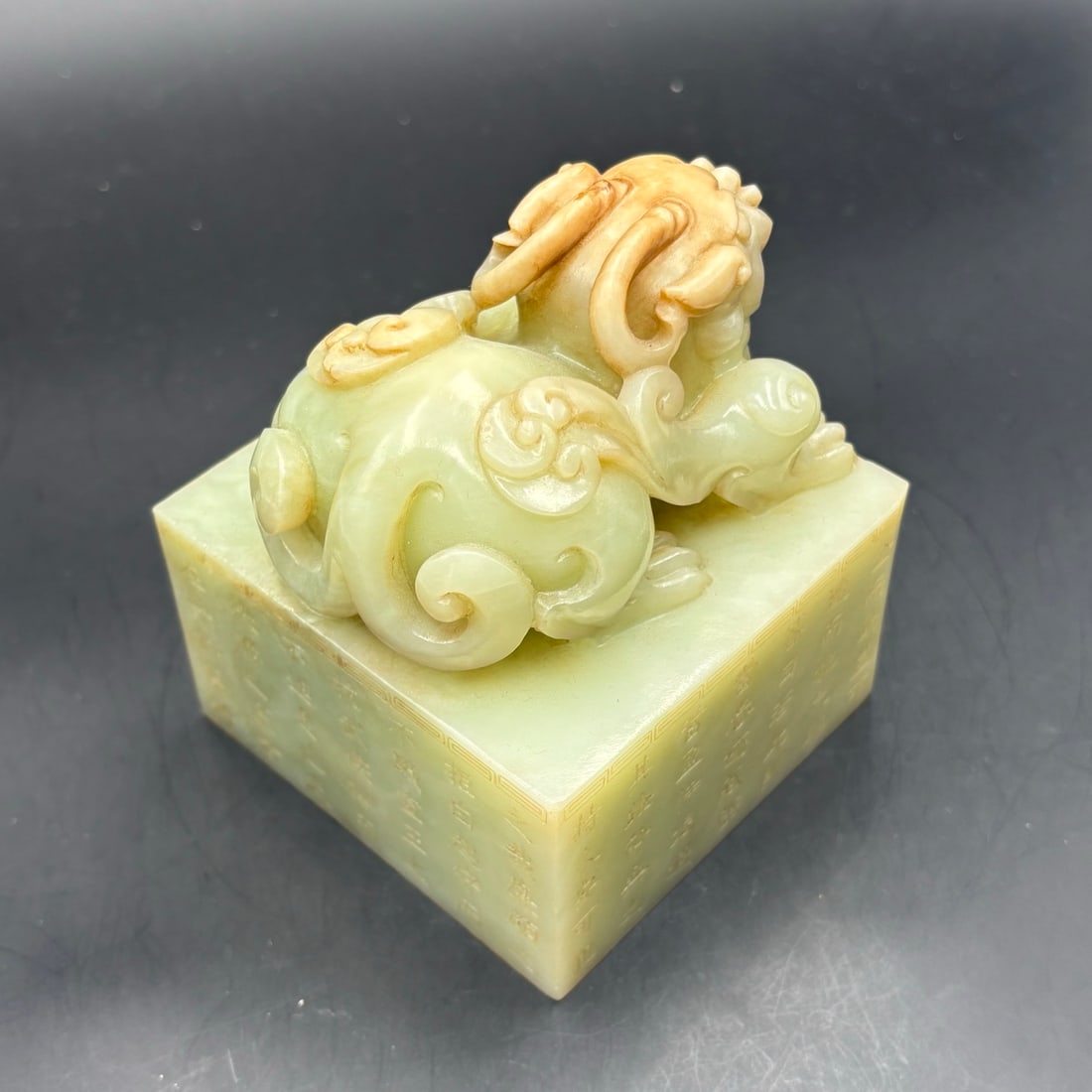 An Exquisite White Jade Auspicious Beast Seal - 5