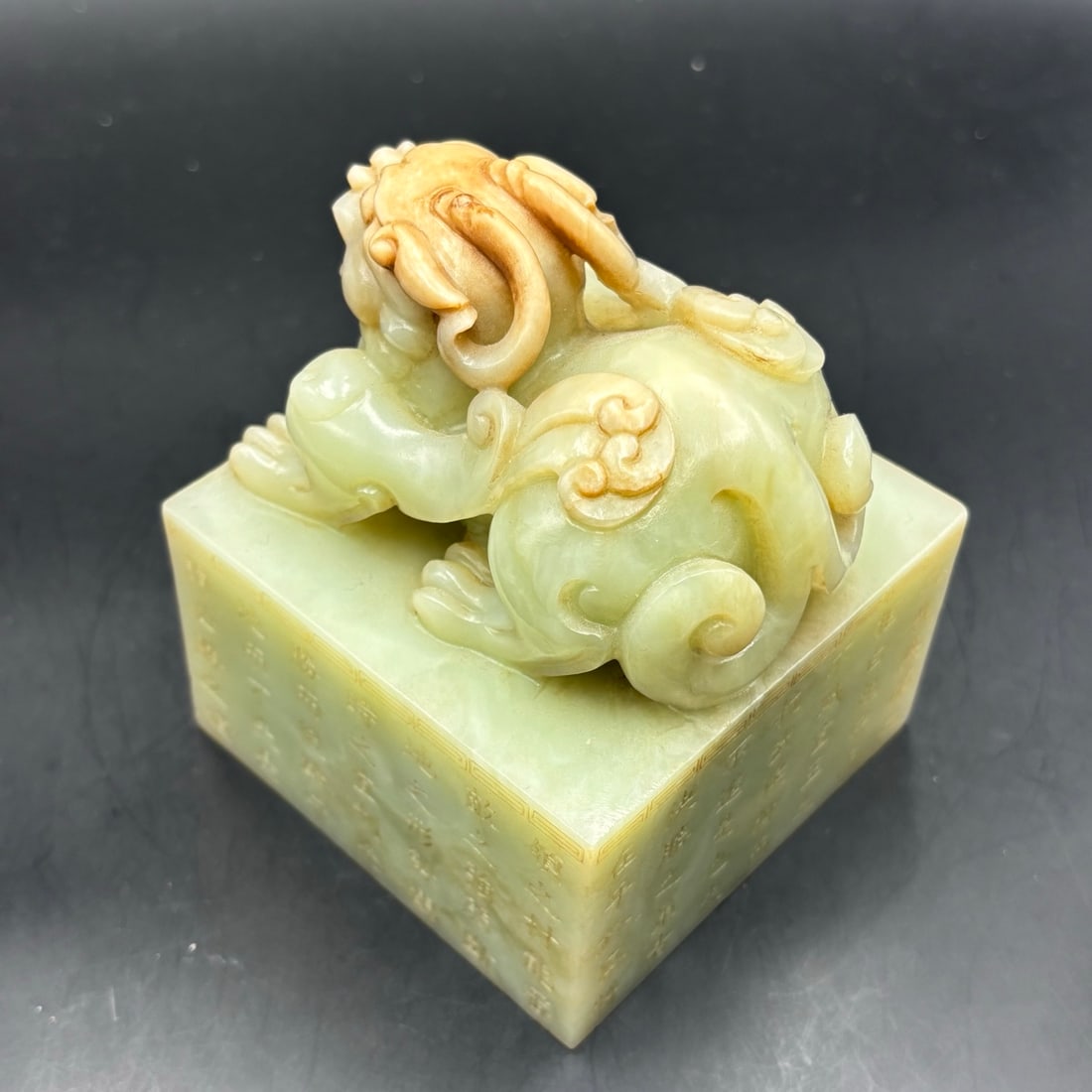 An Exquisite White Jade Auspicious Beast Seal - 6