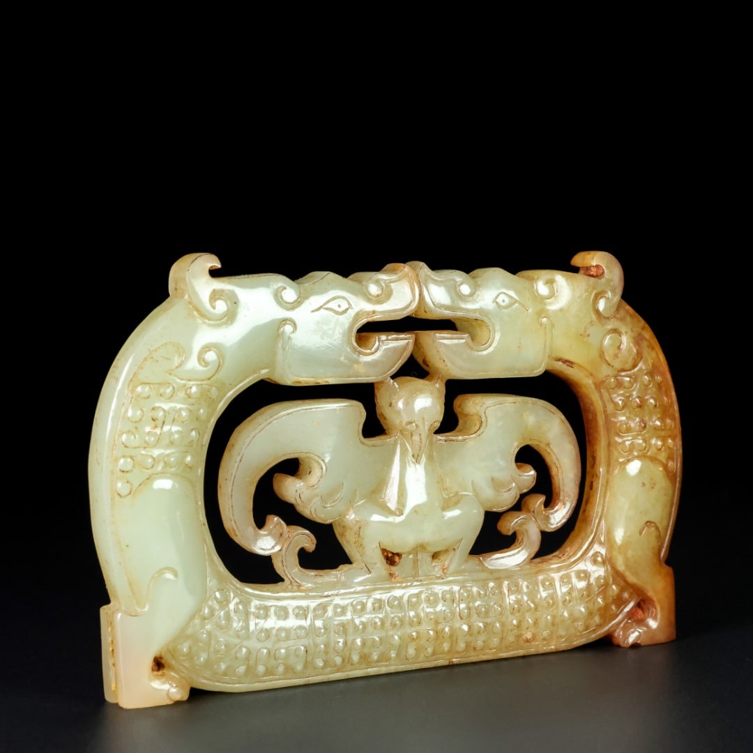 An Exquisite White Jade Dragon Pattern Ornament - 4