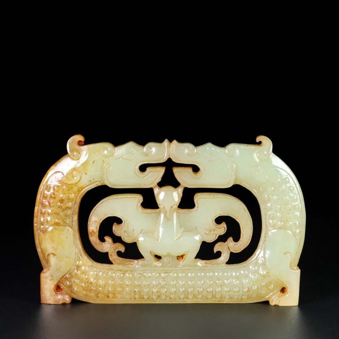 An Exquisite White Jade Dragon Pattern Ornament - 6