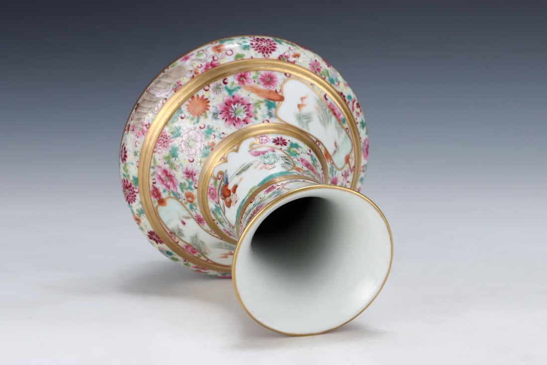 A Qing Qianlong pastel window opening figure string pattern - 6