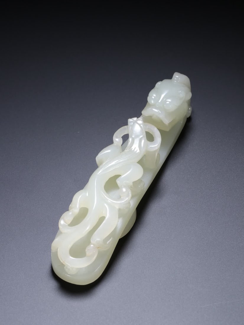 A Qing Dynasty dragon pattern buckle - 4