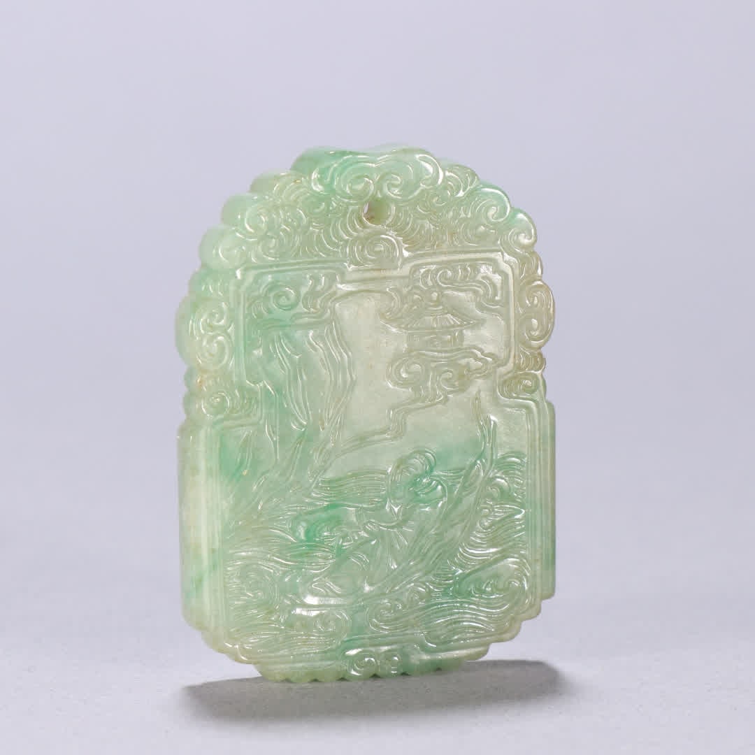 A Qing Dynasty jade character story is listed: Qing Dynasty jade character story listing SIZE: H:5.2cm W:3.7cm W:31.1g (The Dimensions Of All Batches Are Manually Measured.If You Need More Detailed Information, Please Contact Our Customer