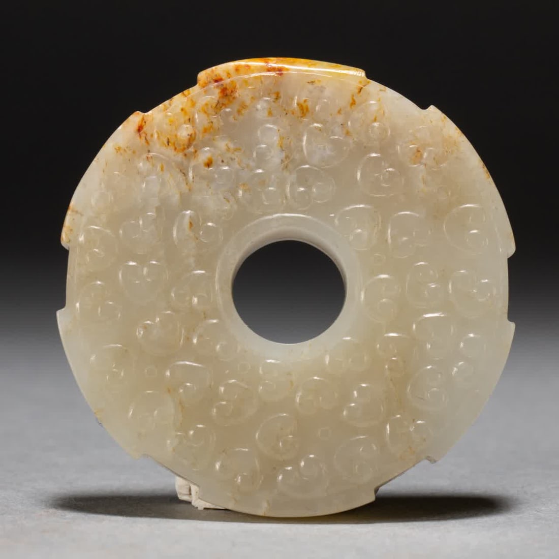 A jade jade from the Qing Dynasty: There was a problem with the handling of the Qing Dynasty SIZE: L:5.5cm W:5.5cm H:1.3cm (The Dimensions Of All Batches Are Manually Measured.If You Need More Detailed Information, Please Contact Our C