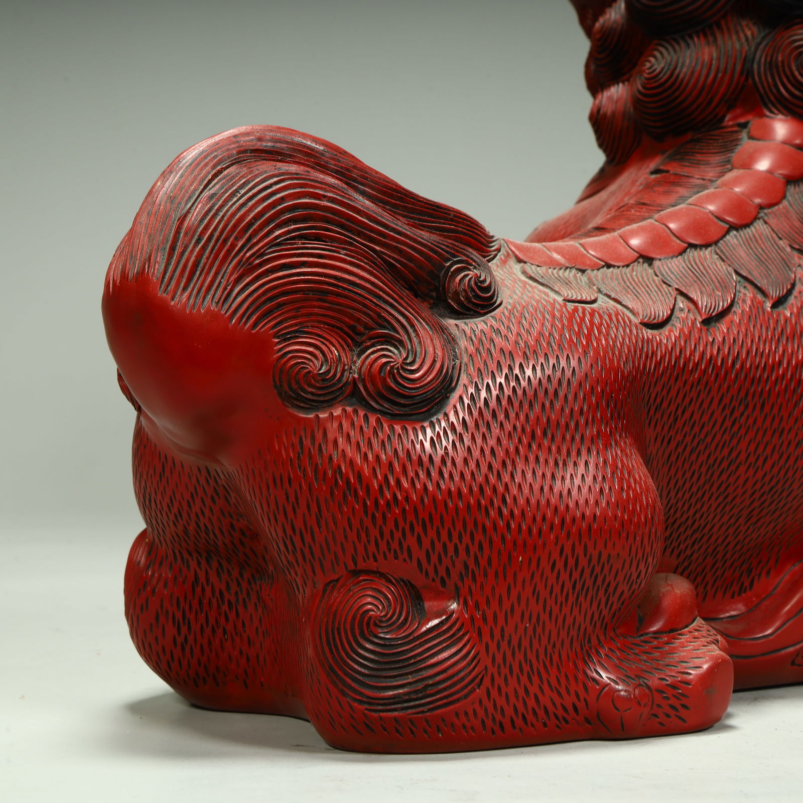 A red ball lion ornament - 9