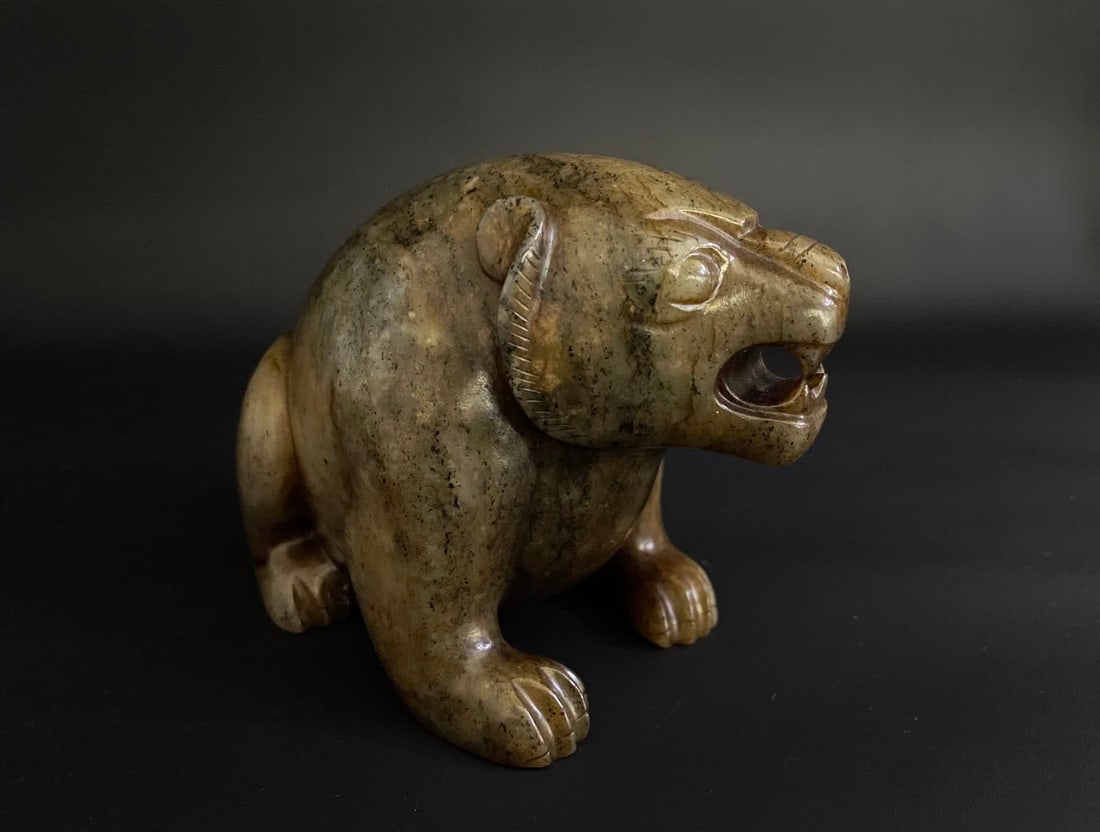 A Han Dynasty Hetian jade bear - 7