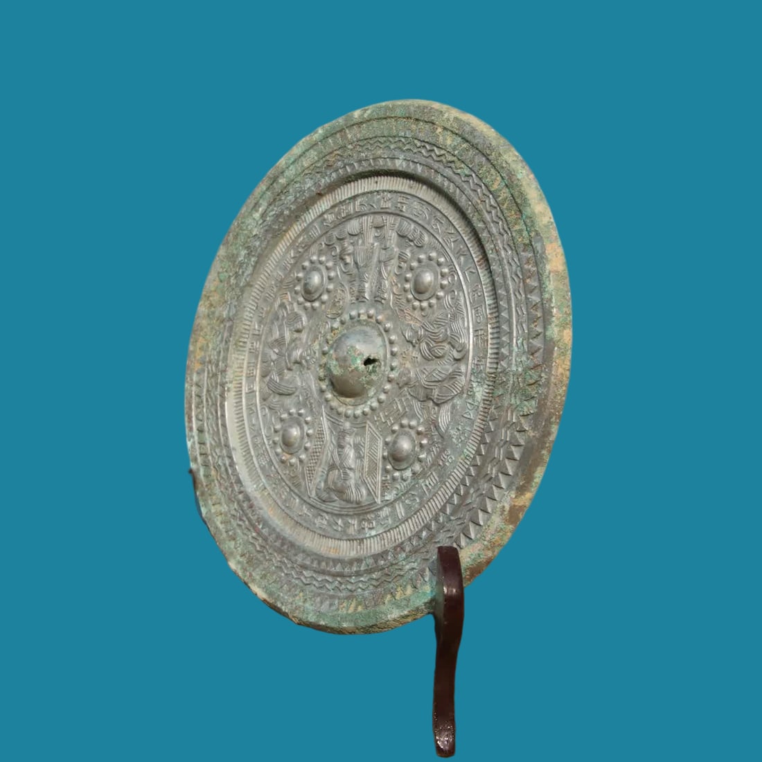 A bronze silver light mirror - 3