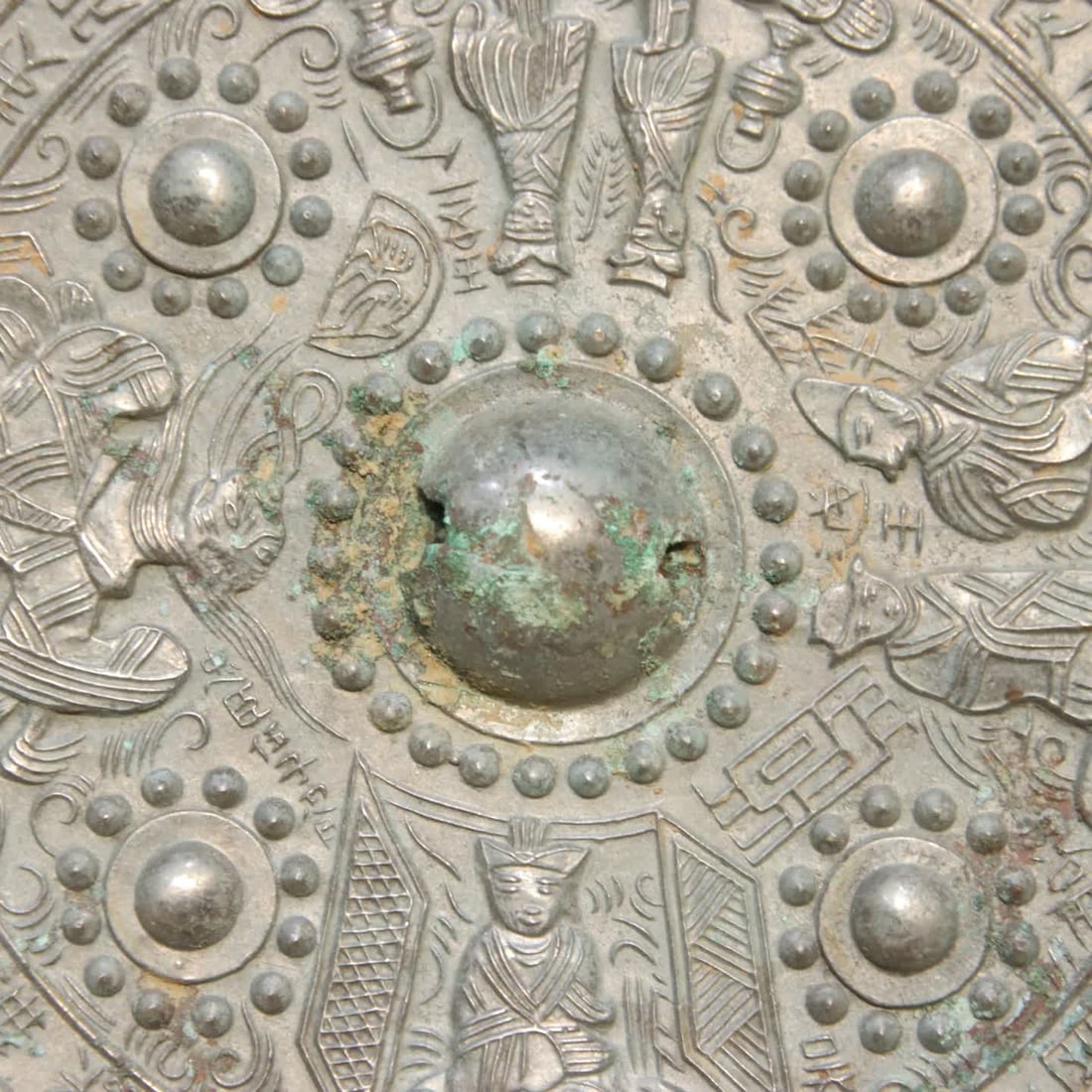 A bronze silver light mirror - 4