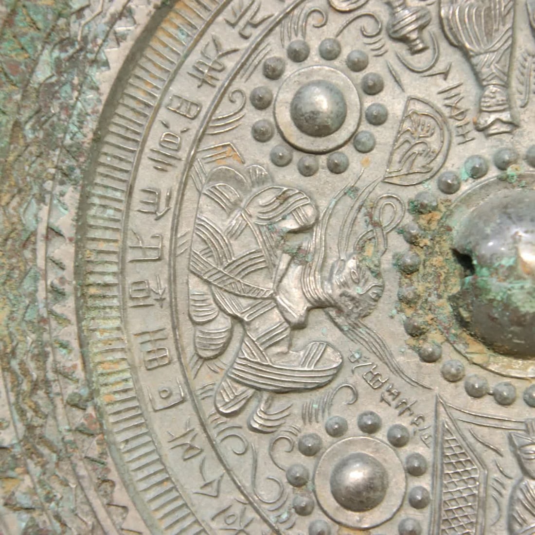 A bronze silver light mirror - 5