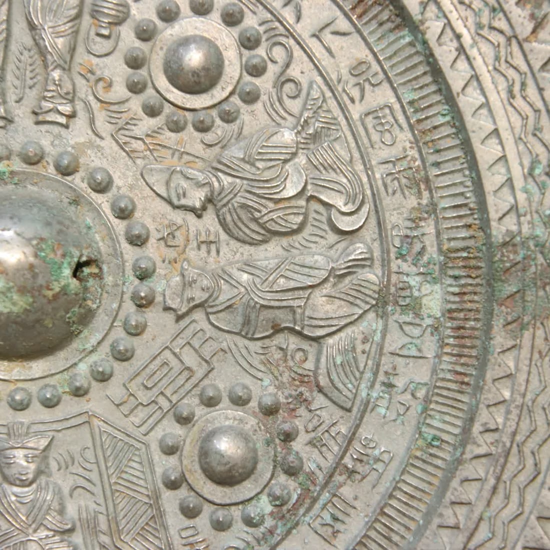 A bronze silver light mirror - 6