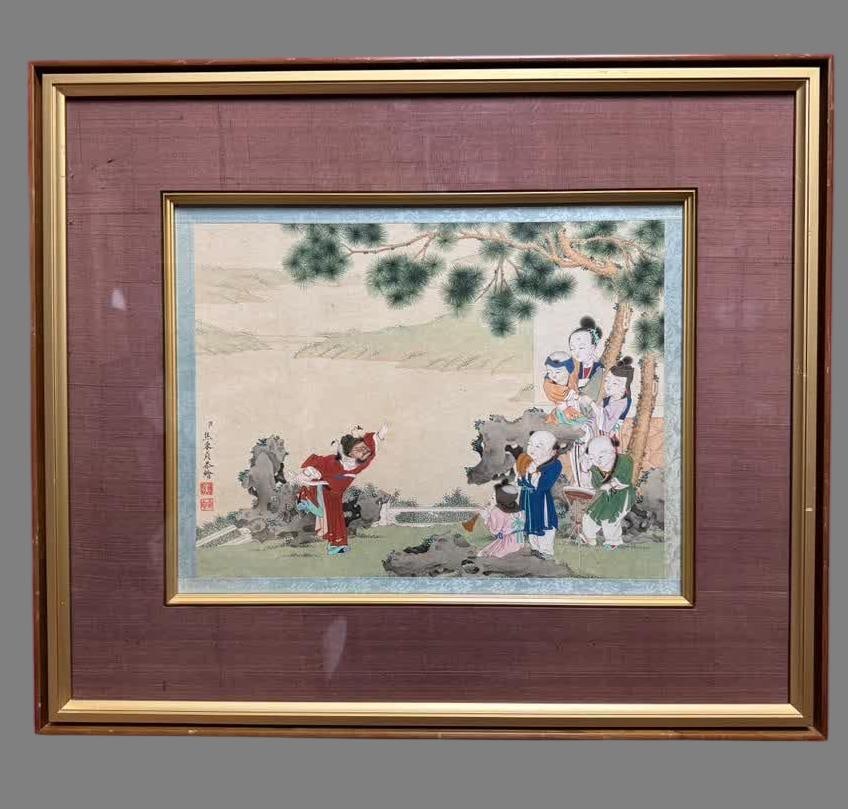 A picture of Jiao Bingzhen's character story: Jiao Bingzhen's character story picture SIZE: Painting Core37x27cm (The Dimensions Of All Batches Are Manually Measured.If You Need More Detailed Information, Please Contact Our Customer Service