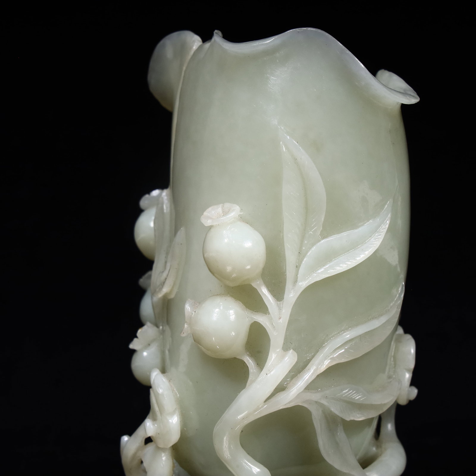 A Hetian jade cup - 4