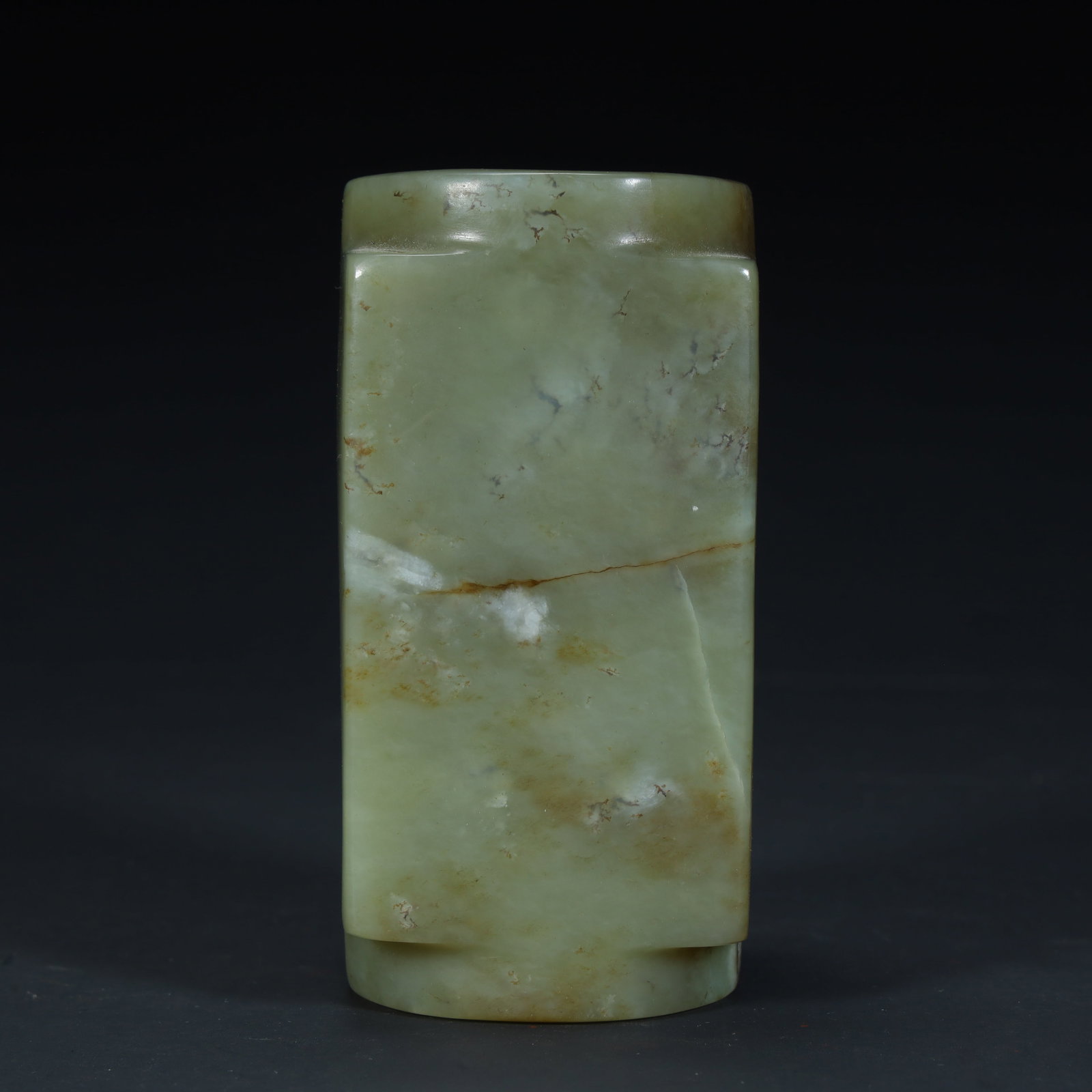 A Qing Dynasty green jade cong (1 of 9)