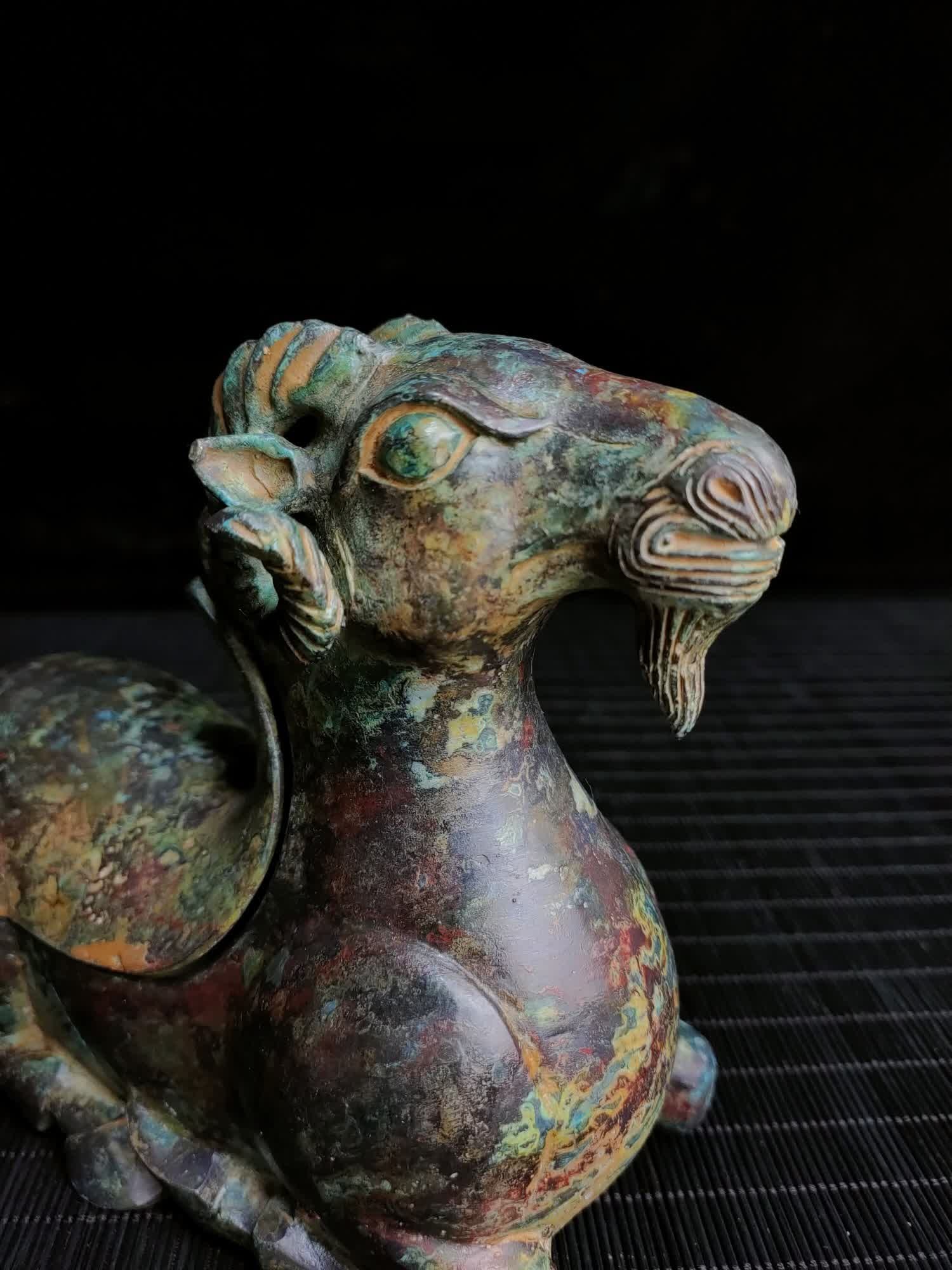 A war bronze sheep statue - 7