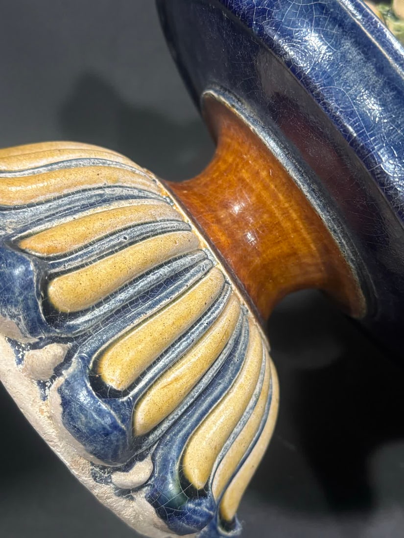 A Tang Sancai multi-layered candlestick - 7