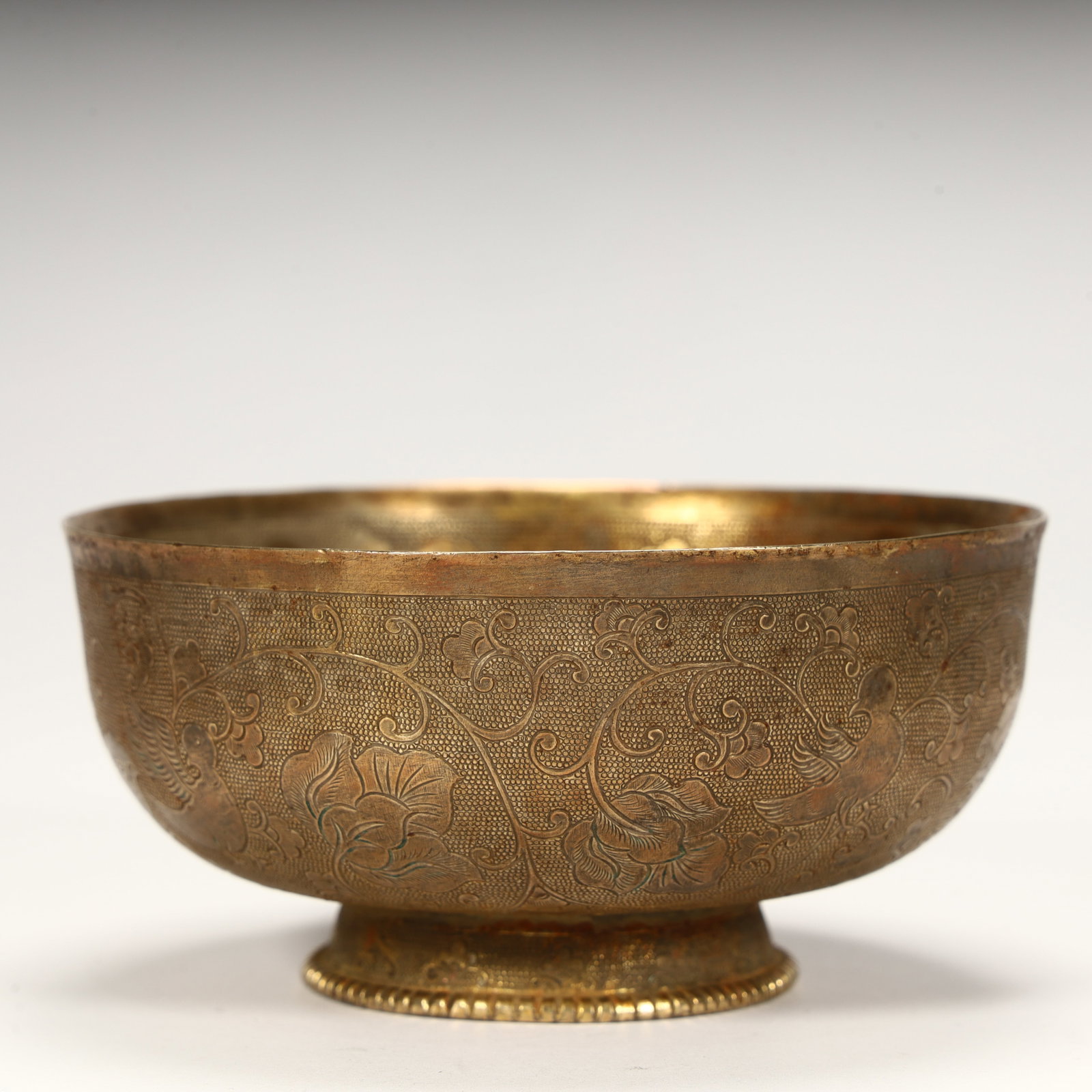 A piece of copper gilt bowl - 2