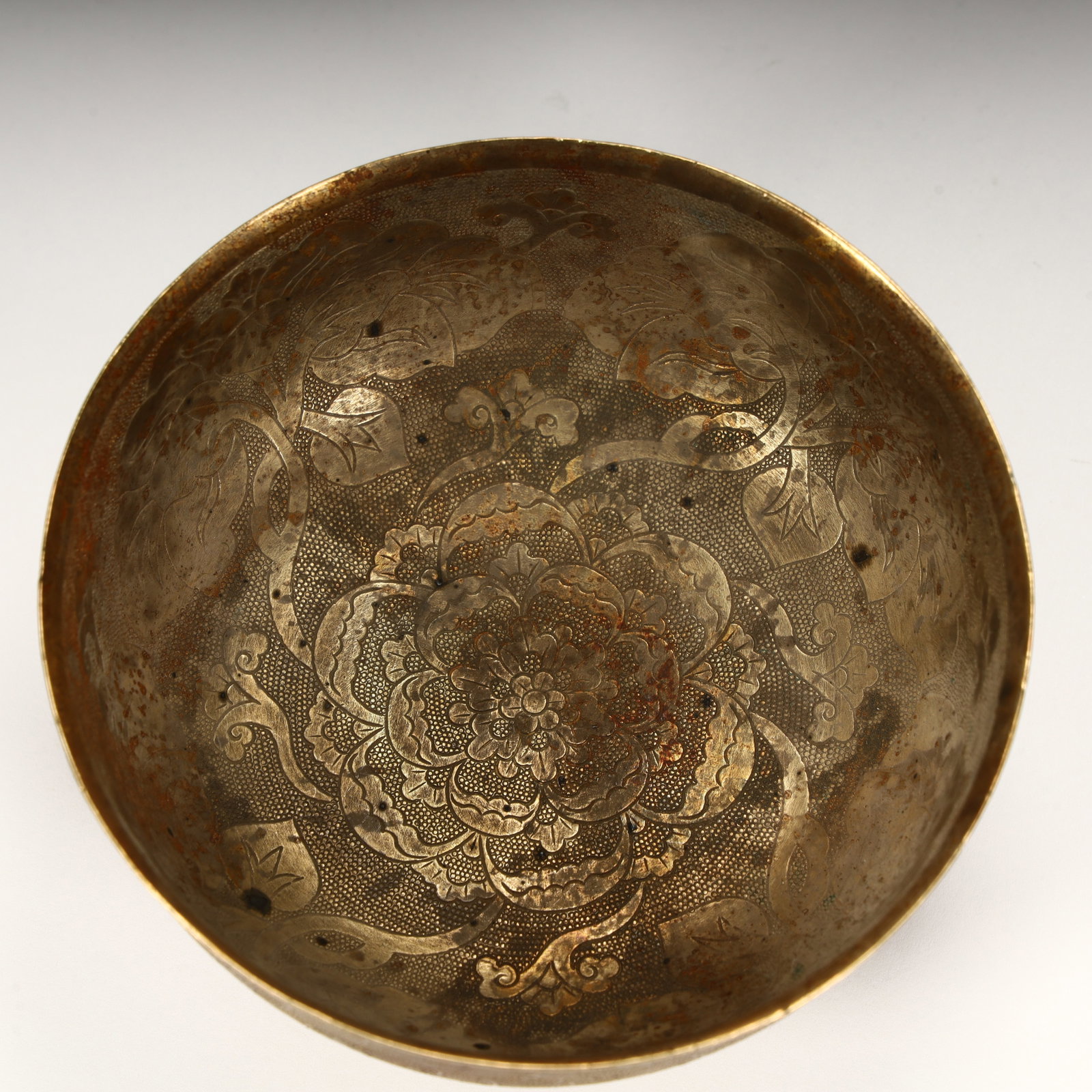 A piece of copper gilt bowl - 5