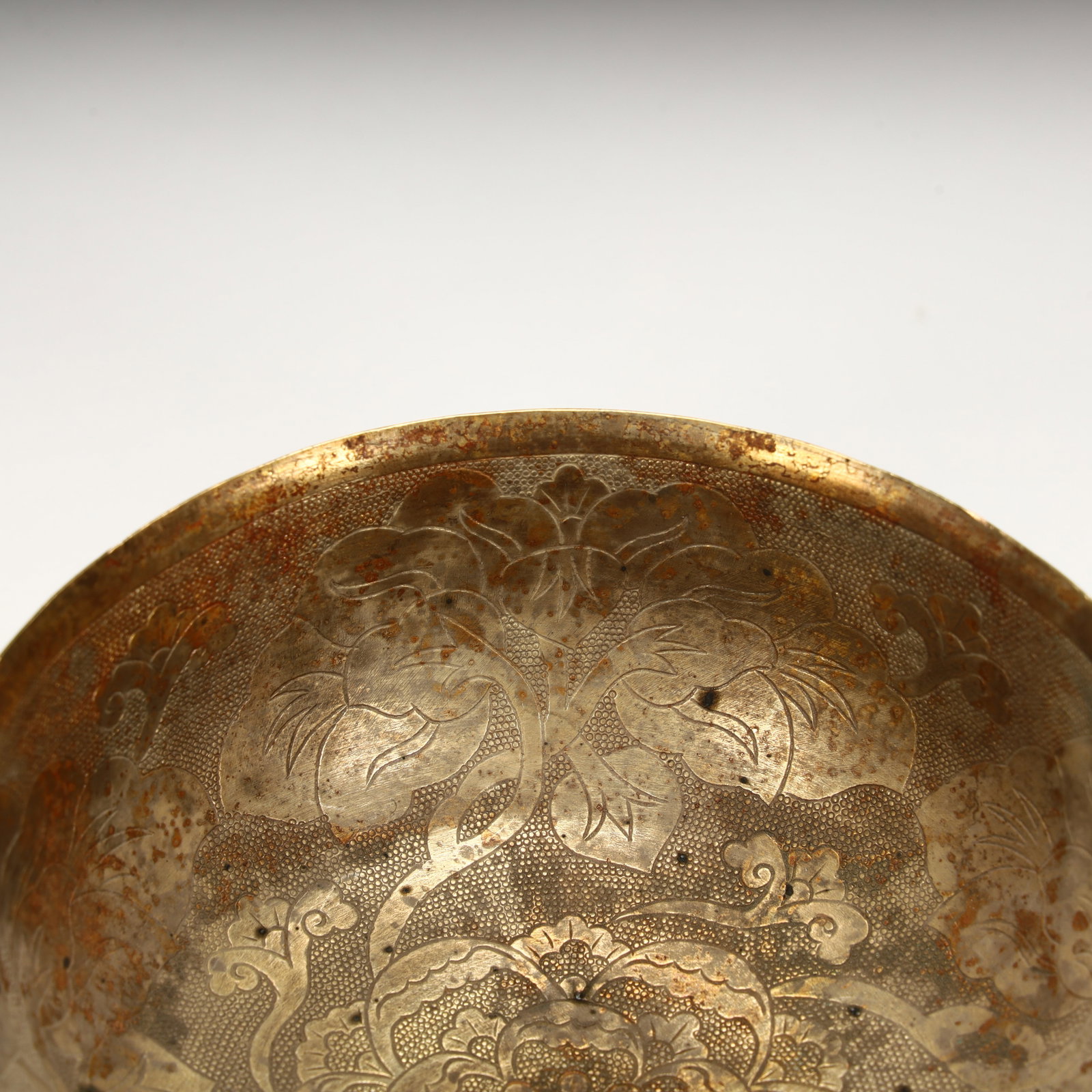 A piece of copper gilt bowl - 6