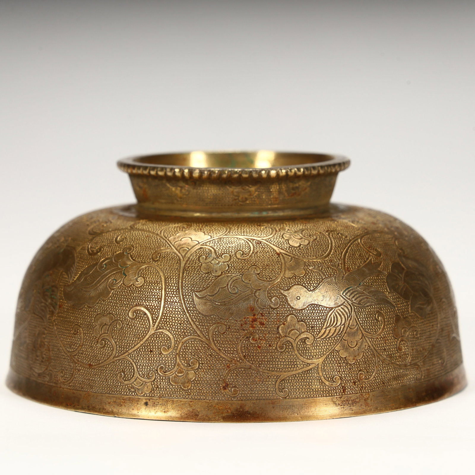 A piece of copper gilt bowl - 7