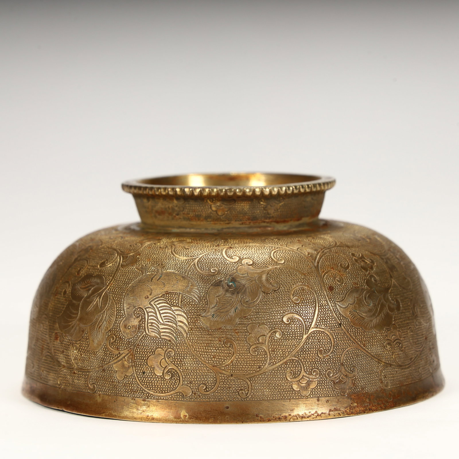 A piece of copper gilt bowl - 8